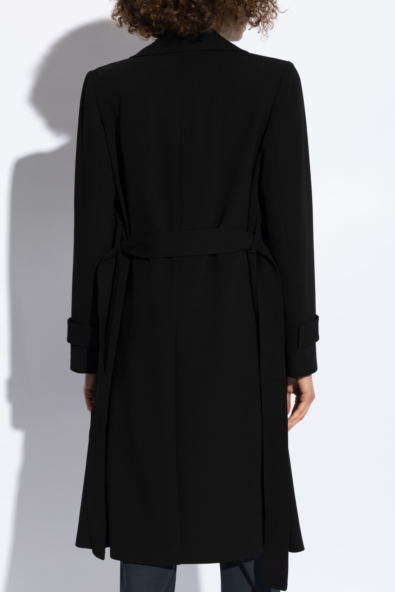 THEORY Black Perfect Belted online Collared Coat